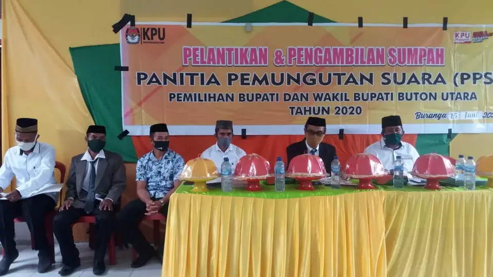 KPU Butur Resmi Melantik Anggota PPS Kecamatan