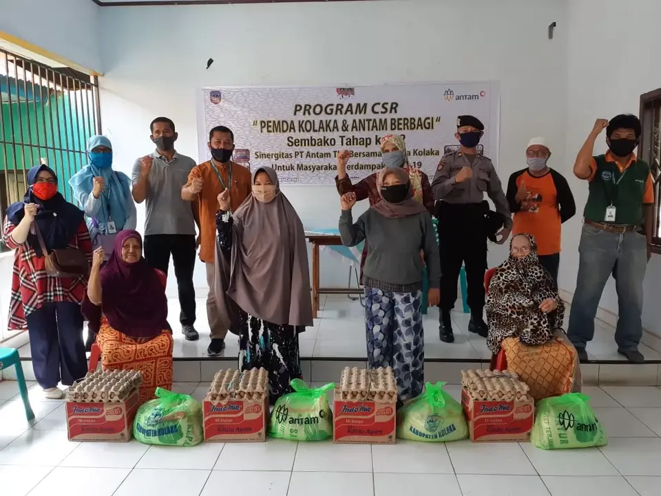 Antam Salurkan Sembako Gratis Tahap Dua untuk 7 Kelurahan di Kolaka