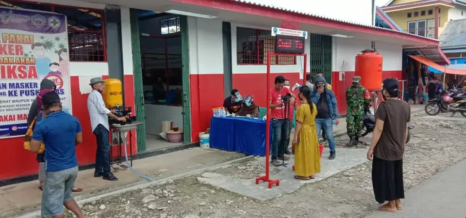 Meski Zona Merah, Koramil Sampolawa Rutin Sosialisasi New Normal