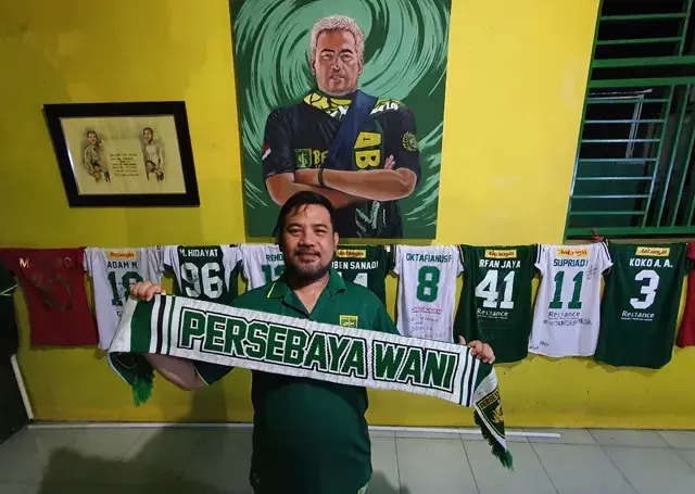 Munjianto Basuki Borong Sepuluh Jersey Persebaya, Siapkan Kafe Bernuansa Green Force