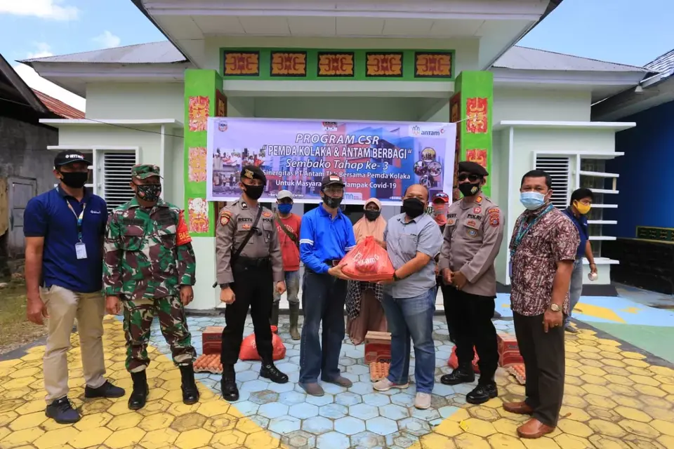PT Antam Salurkan Sembako, Gratis Tahap Ketiga untuk Sembilan Kelurahan