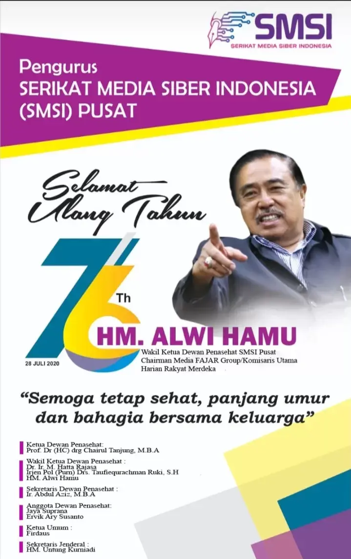 Selamat Ulang Tahun Pak Alwi....