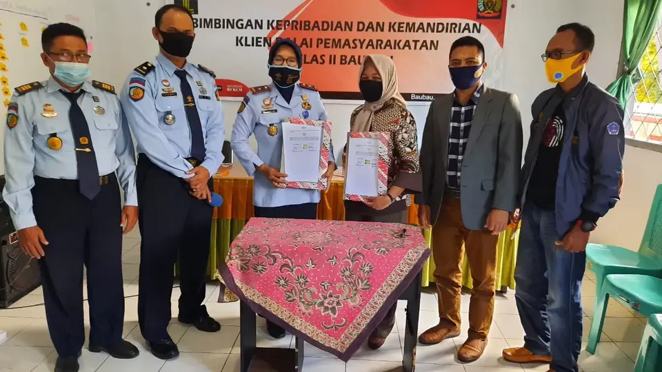 Tingkatkan SDM, Fakultas Hukum dan Bapas Teken MoU