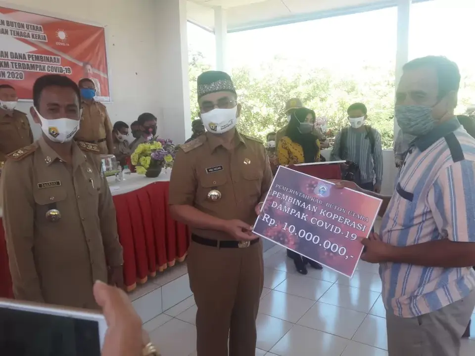 Pemda Butur Mulai Menyalurkan Bantuan Dana Pembinaan Koperasi dan UMKM Terdampak Covid-19