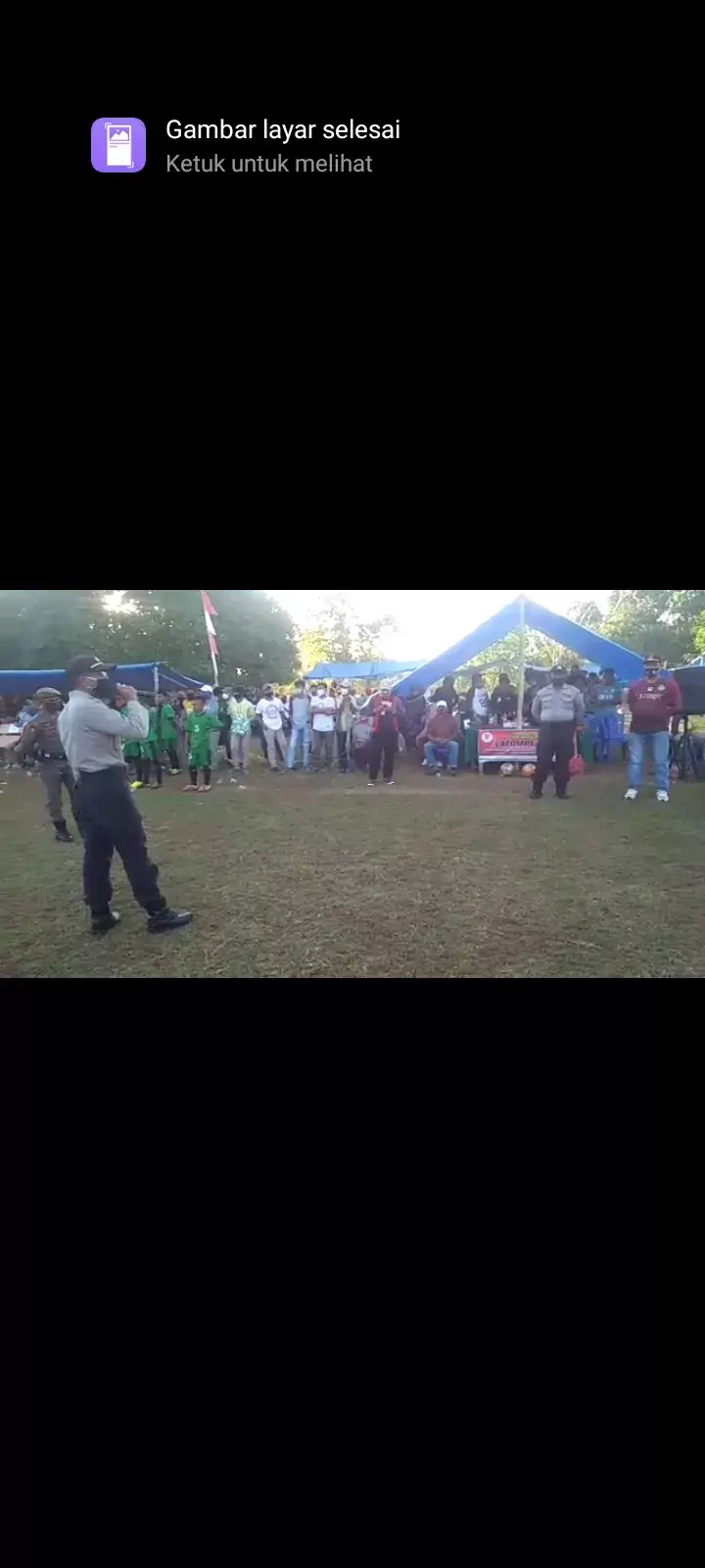 Polsek Lawa Sidak Pertandingan Bola di Latompe