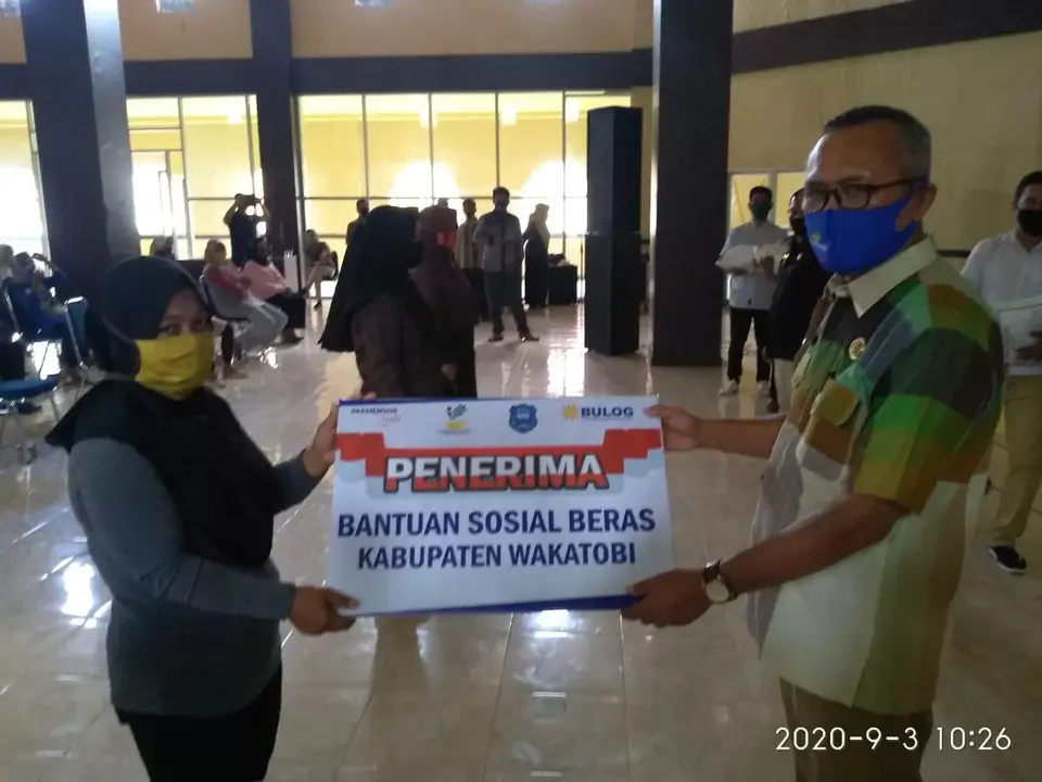 Pemkab Wakatobi Launching Bansos Beras