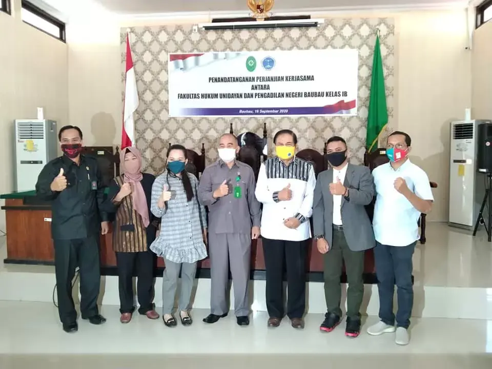 Fakultas Hukum Unidayan dan PN Baubau Jalin Kerja Sama