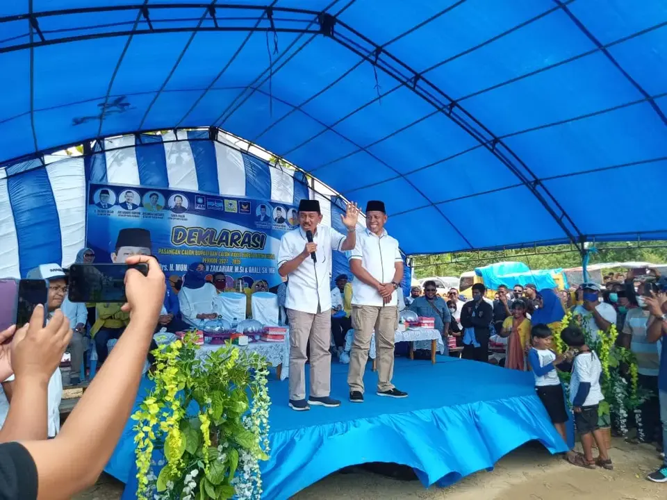 Sebelum Melakukan Pendaftaran di KPUD Butur, RIDA Melangsungkan Deklarasi
