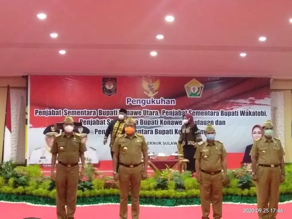 Ali Mazi Kukuhkan Empat Pjs Bupati