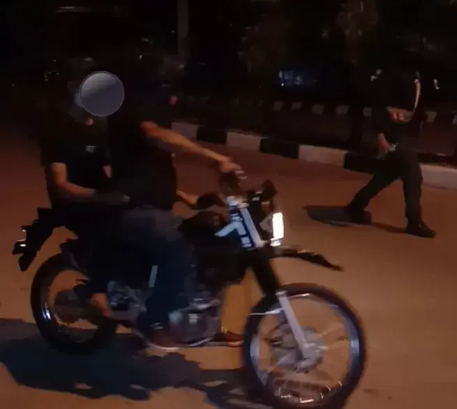 Polisi Bubarkan Aksi Balap Liar di Baubau