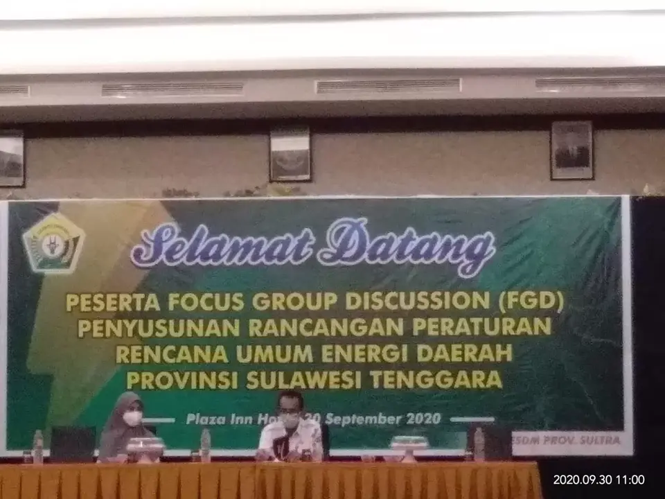 ESDM Sultra Gelar Rancangan Peraturan Rencana Umum Energi Daerah