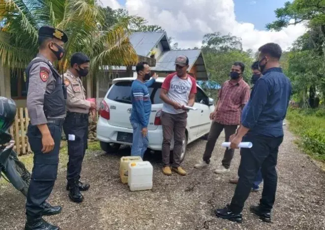 Operasi Bina Kusuma 2020, Polres Buton Sita Puluhan Liter Alkohol