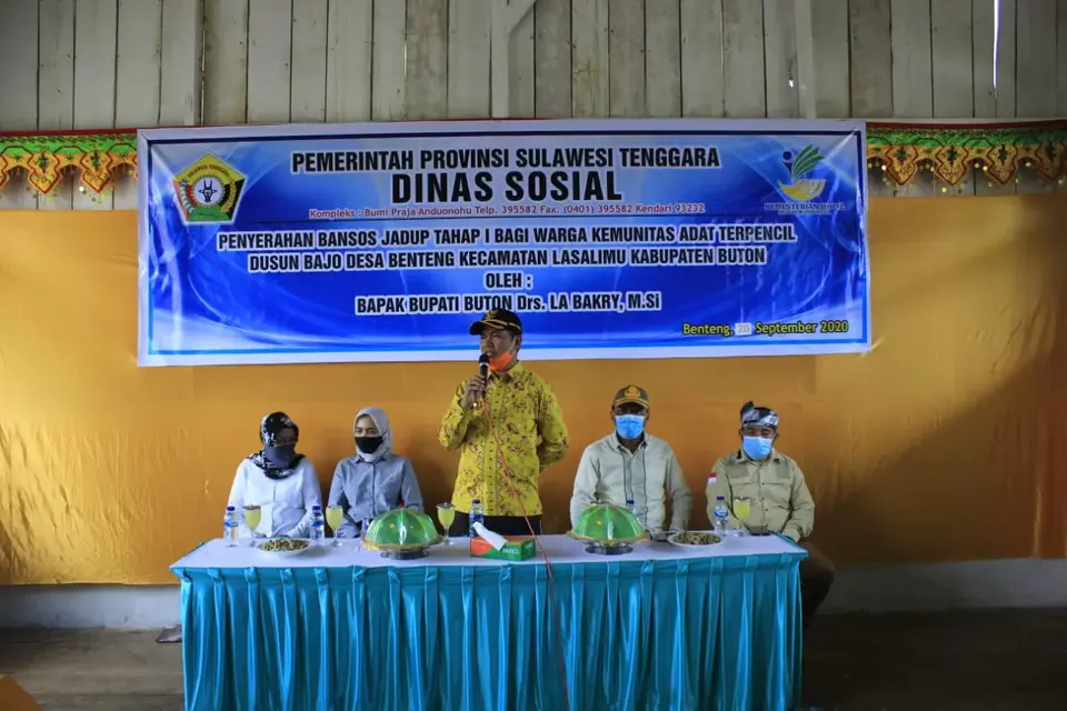 43 KK Warga KAT Bajo Benteng di Buton Terima Jadup Tahap Pertama