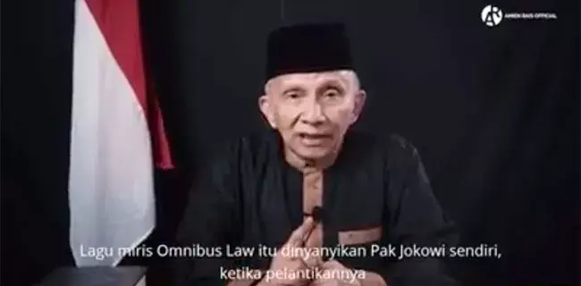 Amien Rais Sebut Jokowi Adalah Pemrakarsa Omnibus Law Di Indonesia
