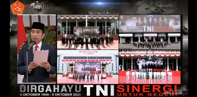TNI Penjaga Utama Kedaulatan Negara, Presiden Jokowi: Selalu Sigap Bantu Rakyat Termasuk Hadapi Pandemi Covid-19
