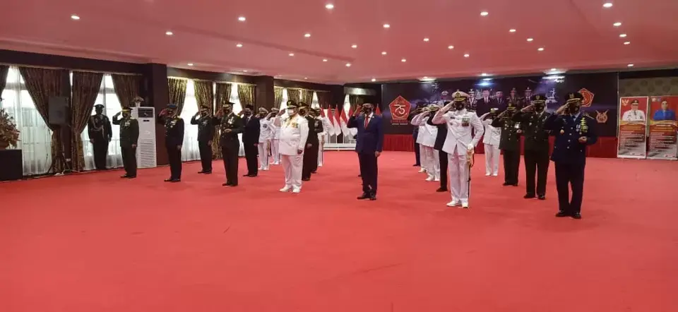 Peringatan HUT TNI ke-75 di Sultra Digelar Secara Virtual