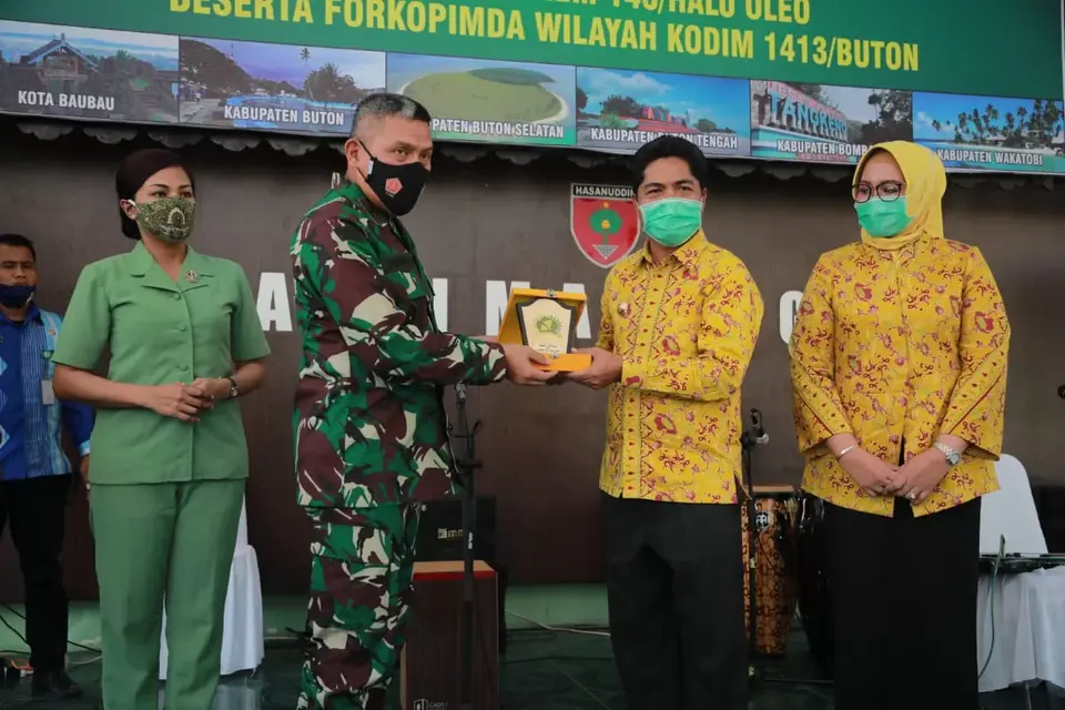 Danrem 143/HO Kunker di Kodim 1413, La Bakry Ingin Pembentukan Korem di Buton
