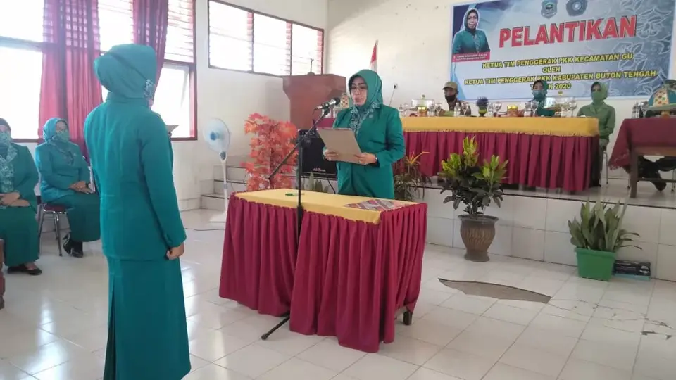 Lantik Ketua PKK Kecamatan Gu, Jusniar Samahuddin Ingatkan Pentingnya Penerapan Protokol Kesehatan