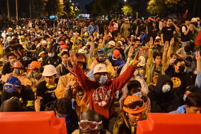 Demo di Thailand Belum Surut