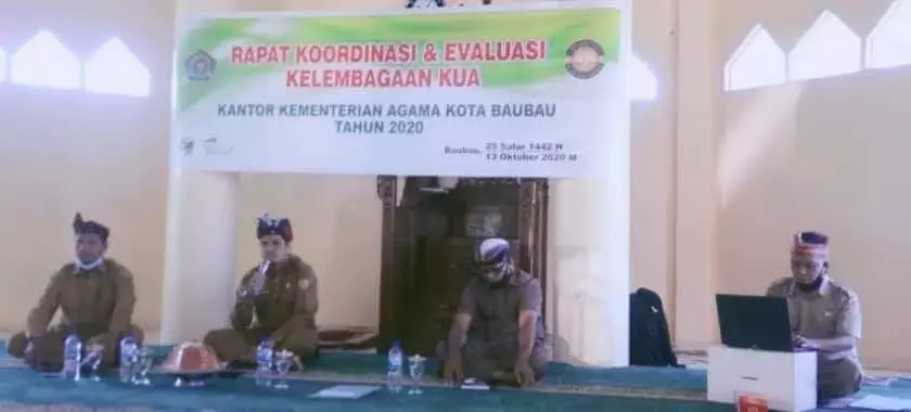 Optimalkan Pelayanan, Kemenag Baubau Gelar Rakor dan Evaluasi Kelembagaan KUA