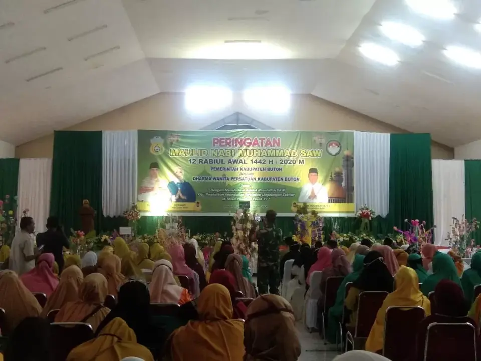 Pemkab Buton Bersama Dharma Wanita Peringati Maulid Nabi Muhammad