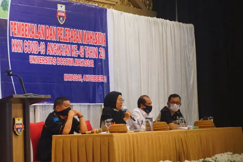 Melinda Aksa Lepas 664 Mahasiswa KKN Covid-19 Unibos