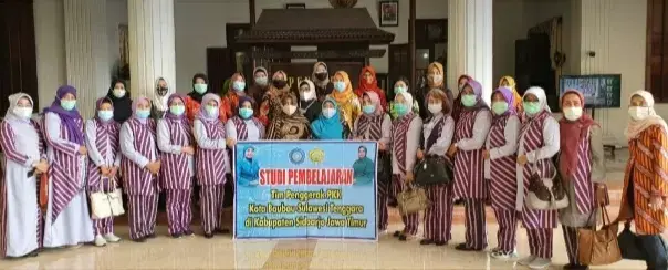 Tingkatkan Pengetahuan, TP PKK Kota Baubau Studi Banding di Sidoarjo