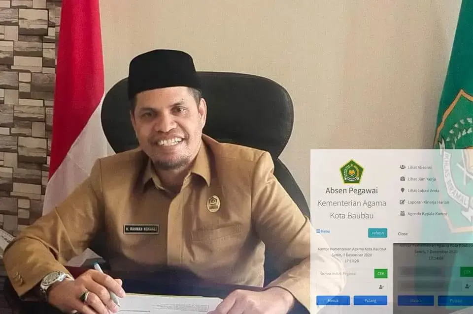 Tingkatkan Kinerja, Kemenag Baubau Ciptakan Aplikasi Absen Online