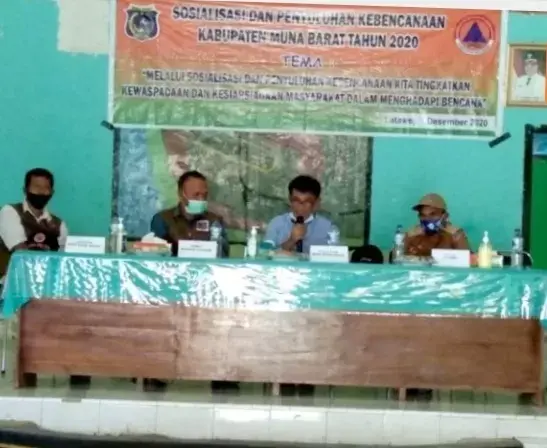 BPBD Mubar Gelar Sosialisasi dan Penyuluhan Bencana di Desa La Tawe