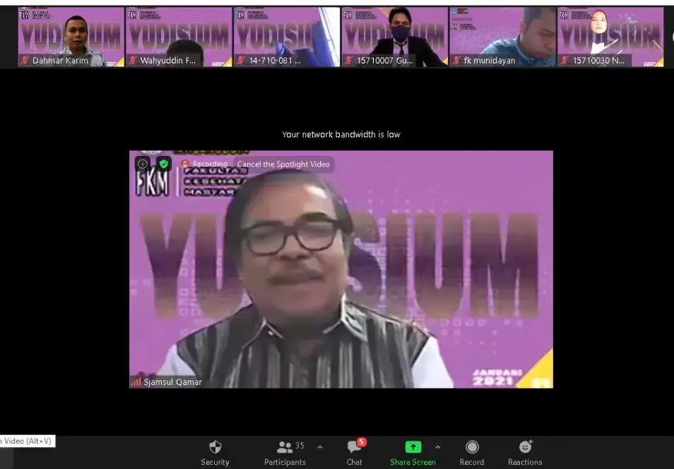 Kedua Kalinya, FKM Unidayan Gelar Yudisium Secara Virtual