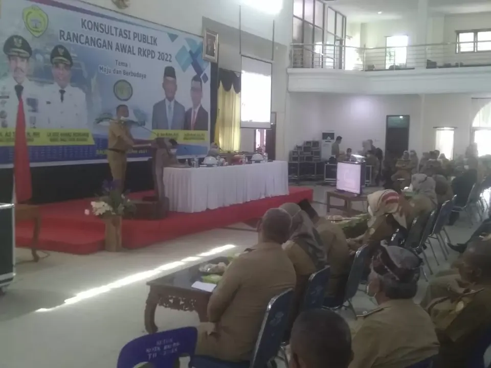 Konsultasi Publik Ranwal RKPD 2022 Kota Baubau, Roni Muhtar: Mari Buat Sejarah