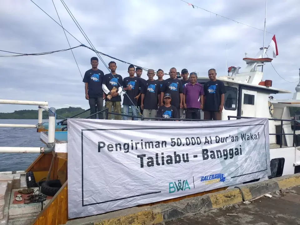 Lagi, BWA Distribusi Al-Qur'an Wakaf: Walau Kendala Cuaca, 50 Ribu Mushaf Tetap Tiba Banggai dan Taliabu