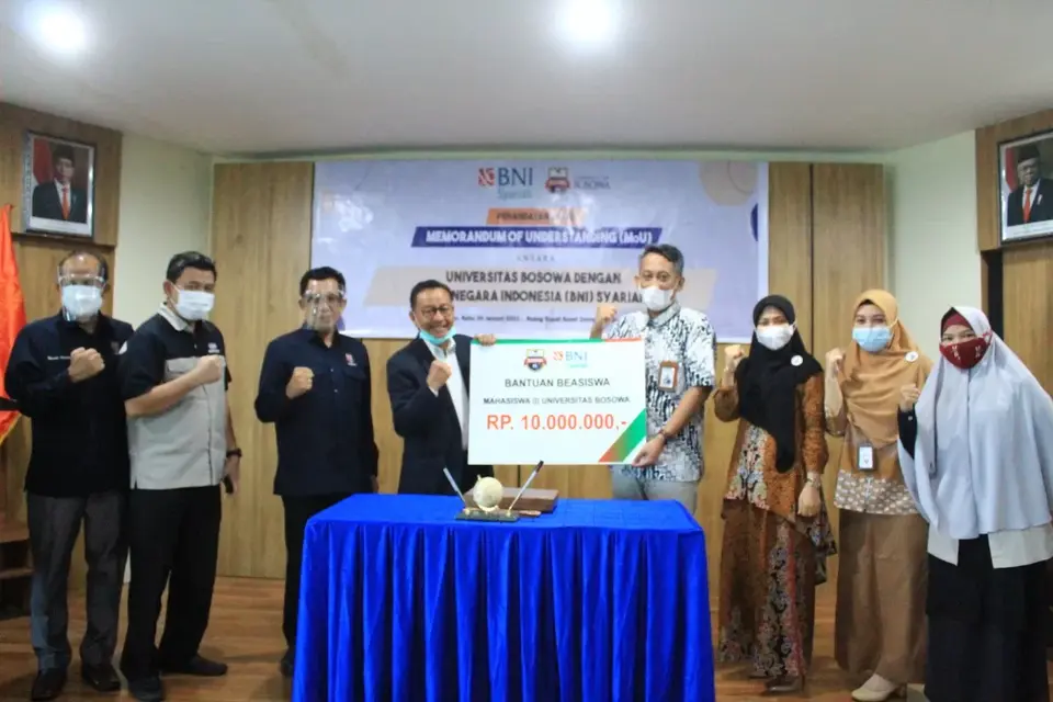 Unibos - BNI Syariah Teken MOU, Ada Bantuan Beasiswa