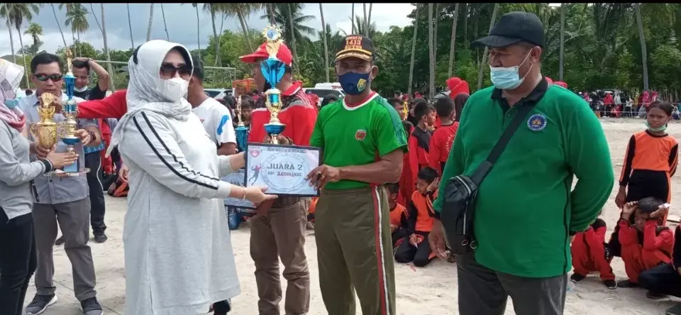 Koramil 1413-10/GU Raih Juara 2 Lomba Bulu Tangkis di Boneoge