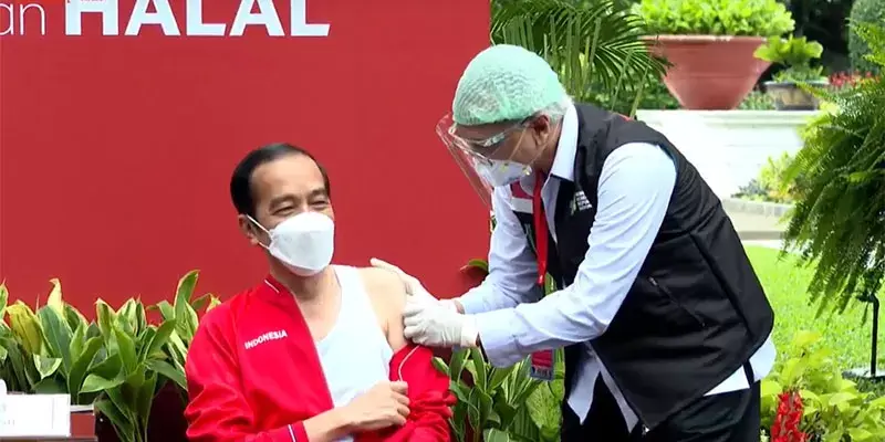 Jokowi Pastikan 181,5 Juta Masyarakat Tetap Gratis Mendapatkan Vaksin