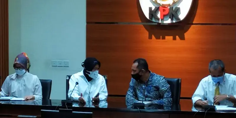 Sambangi KPK, Mensos Risma Minta Dibantu Soal Penyaluran Bansos