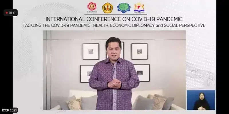 Pemerintah Tak Bisa Bekerja Sendiri, Menteri BUMN Ajak Pelaku Bisnis Dan Komunitas Sipil Gotong Roong Tangani Pandemi