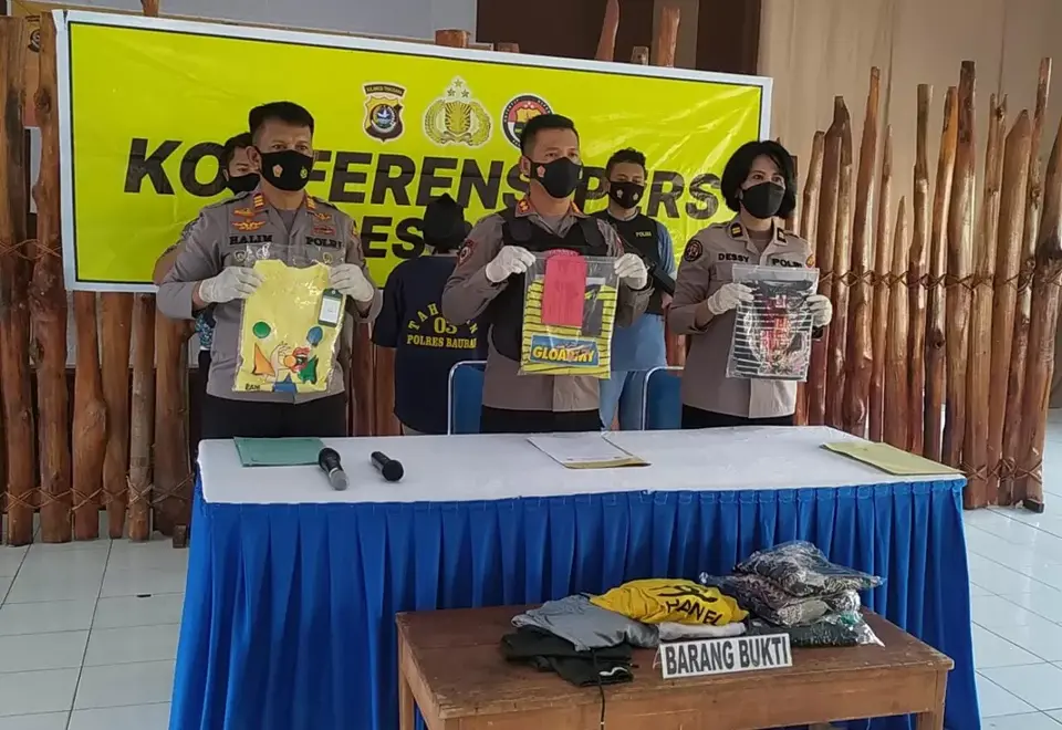 Polres Baubau Amankan IRT Spesialis Pencuri Pakaian