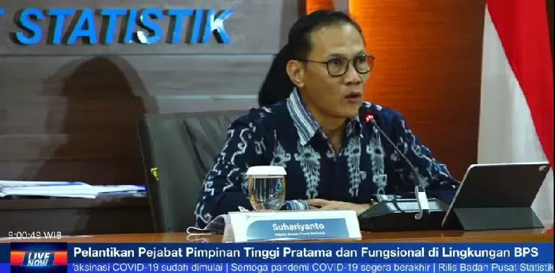 BPS: Dibanding 2019, Pertumbuhan Ekonomi Indonesia Tahun 2020 Alami Kontrakasi Sebesar 2,07 Persen