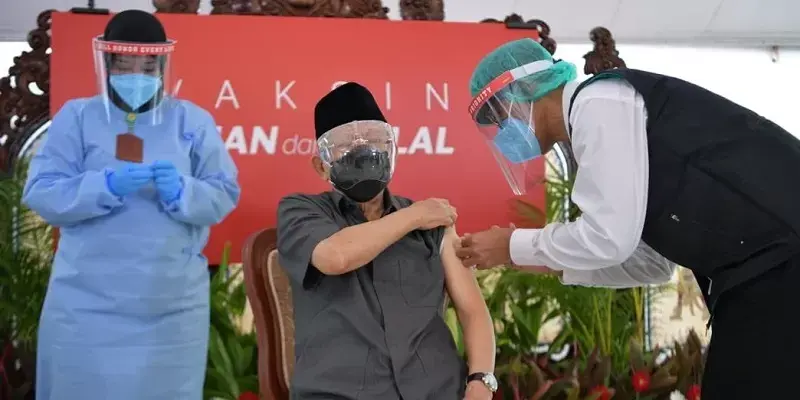 Disuntik Vaksin Sinovac, Wapres Maruf Amin: Alhamdulillah, Untuk Menjaga Kekebalan Tubuh Dari Covid-19