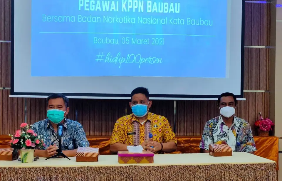 Pegawai KPPN Baubau Bebas Narkoba