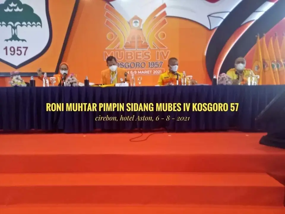 Roni Muhtar Pimpin Sidang Mubes Kosgoro IV di Cirebon