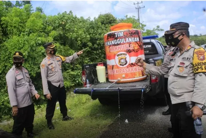 Polres Buton Siagakan Personil Antisipasi Karhutla di Musim Kemarau