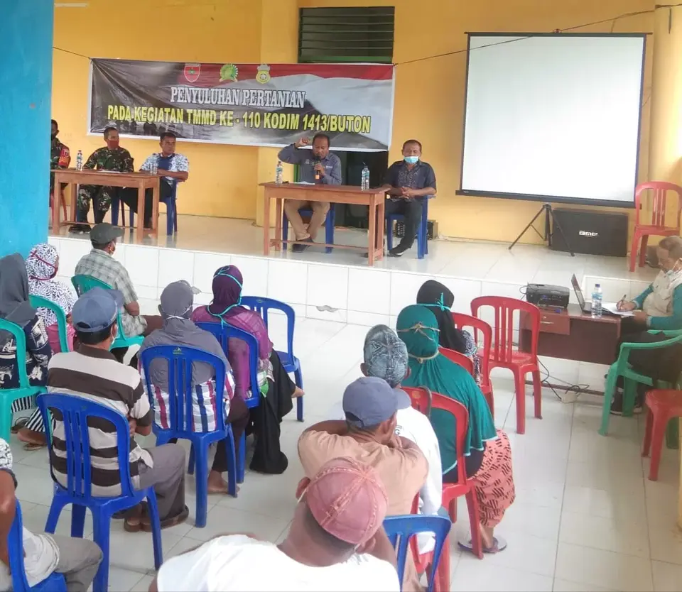Satgas TMMD Buton Bekali Pengetahuan Warga di Sektor Pertanian