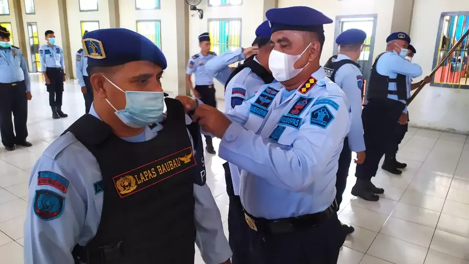 Perkuat Keamanan, Lapas Baubau Bentuk Tim Satops Patnal