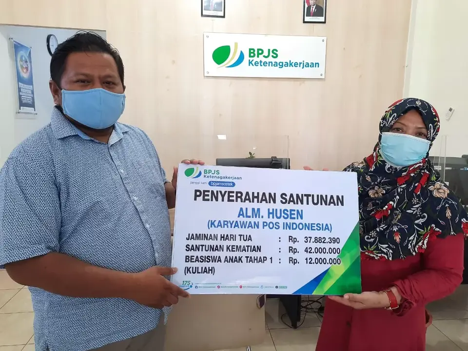 BPJamsostek Salurkan Santunan JKM Rp 91,8 Juta