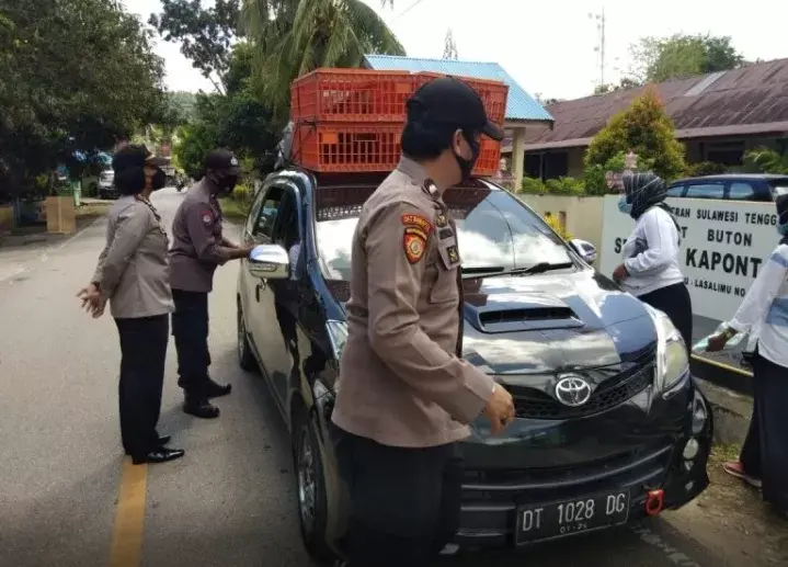 Kapolsek Kapontori: Mari Biasakan Pemakaian Masker Sebagai Kebutuhan Pokok