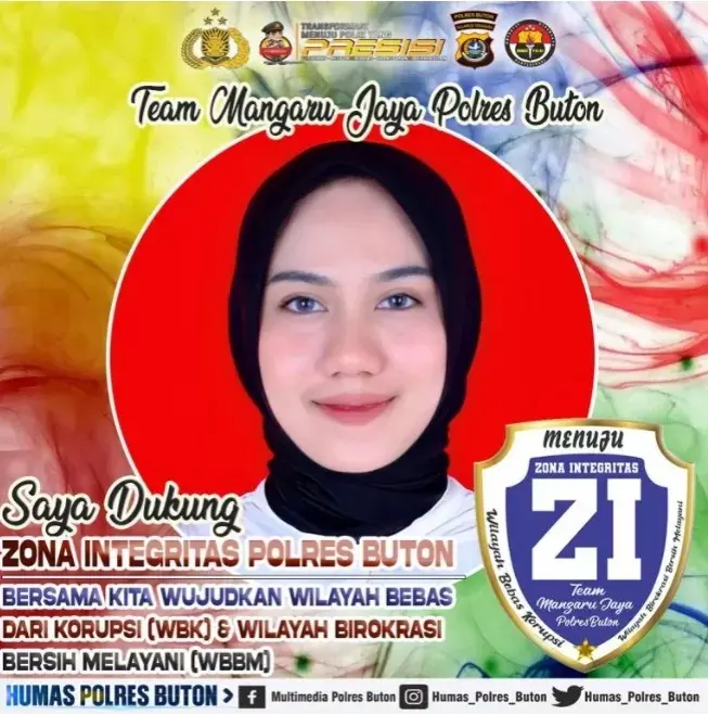 Buka Poling, 95 Persen Warganet Dukung Polres Buton Bangun WBK dan WBBM