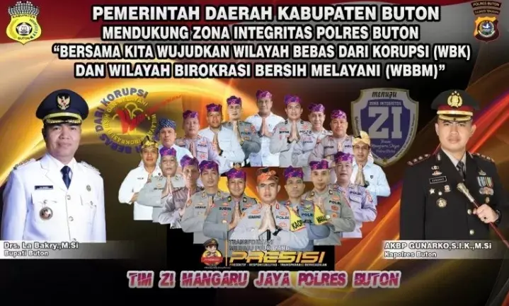 Pemkab Buton dan Busel Dukung Polres Bangun WBK dan WBBM