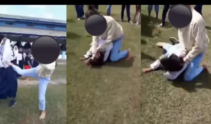 Dua Siswi SMP di Baubau Berkelahi Viral di Medsos